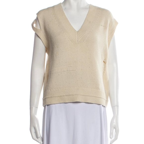 HELMUT LANG V-Neck Sweater Vest - Picture 1 of 3